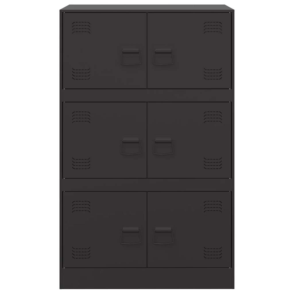 skænk 67x39x107 cm stål sort