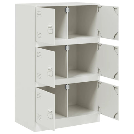 skab 67x39x107 cm stål hvid