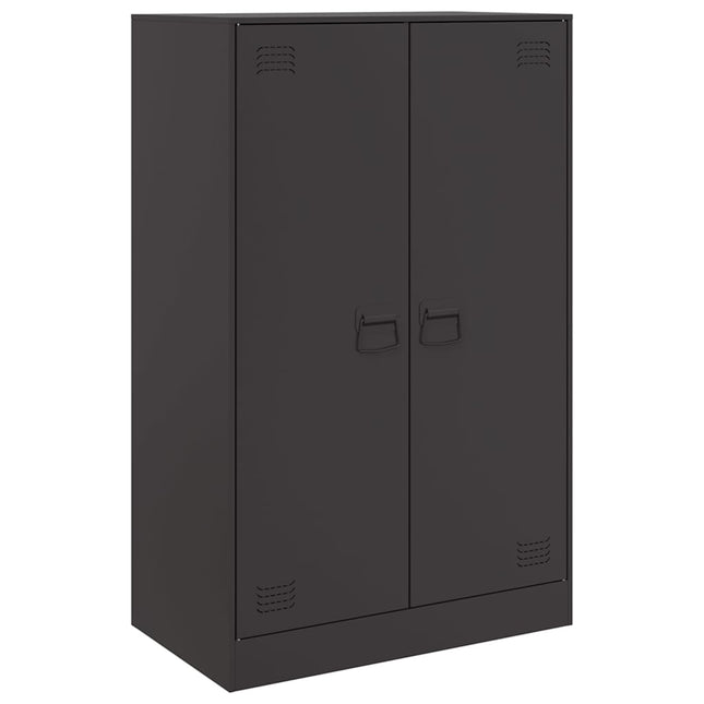 skænk 67x39x107 cm stål sort