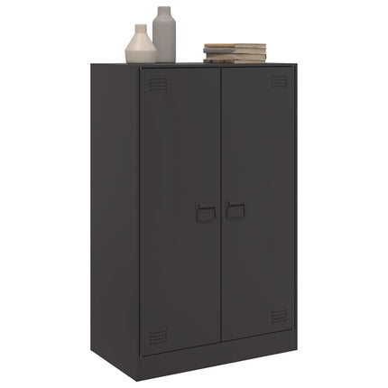 skænk 67x39x107 cm stål sort