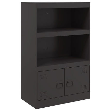 skænk 67x39x107 cm stål sort