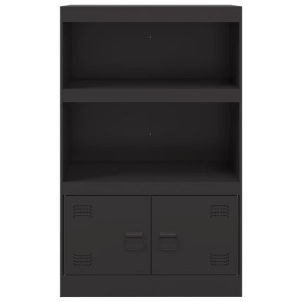 skænk 67x39x107 cm stål sort