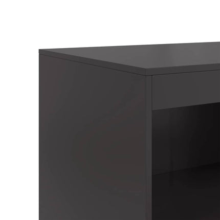 skænk 67x39x107 cm stål sort