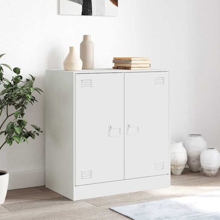 skænk 67x39x73 cm stål hvid