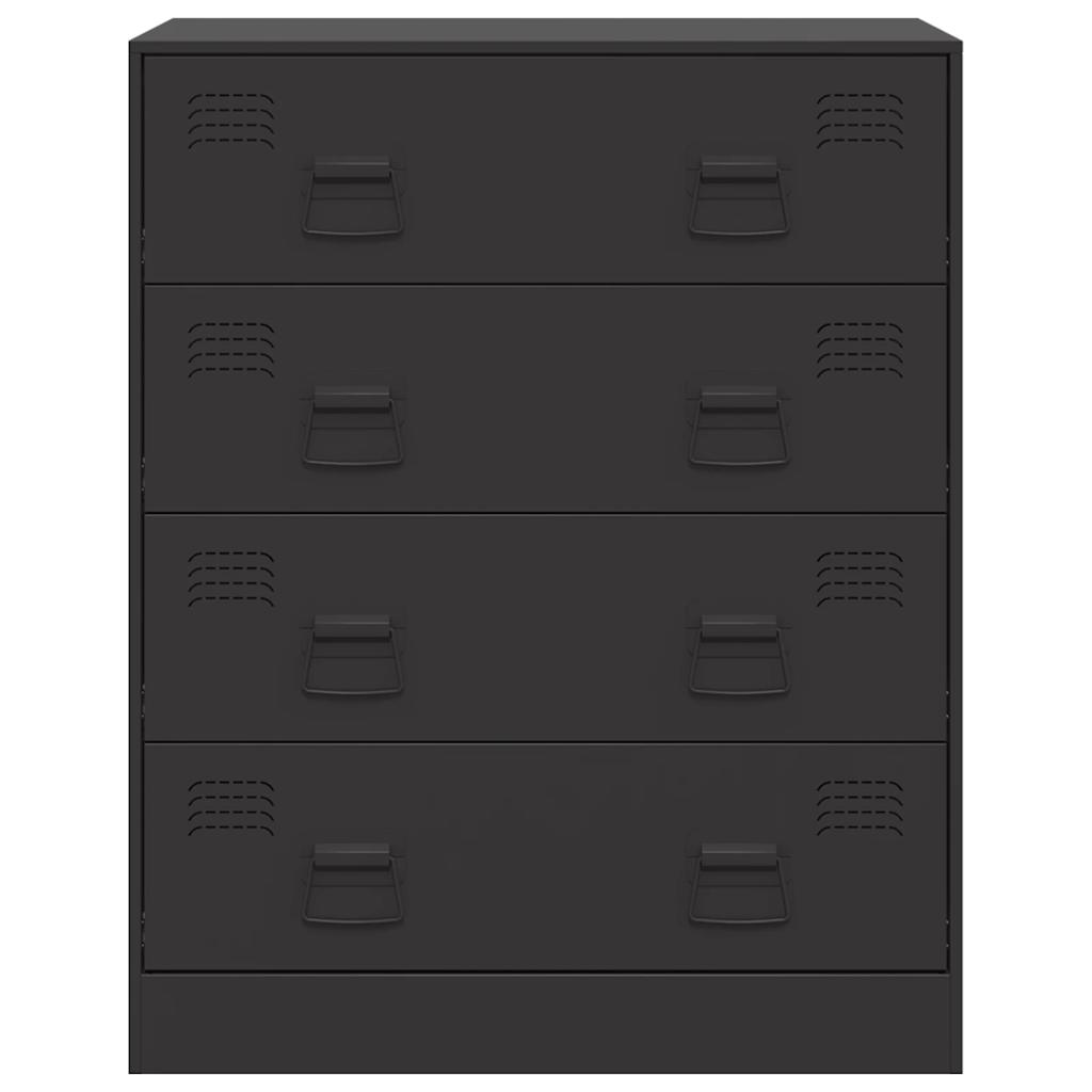 skænk 67x39x83 cm stål sort