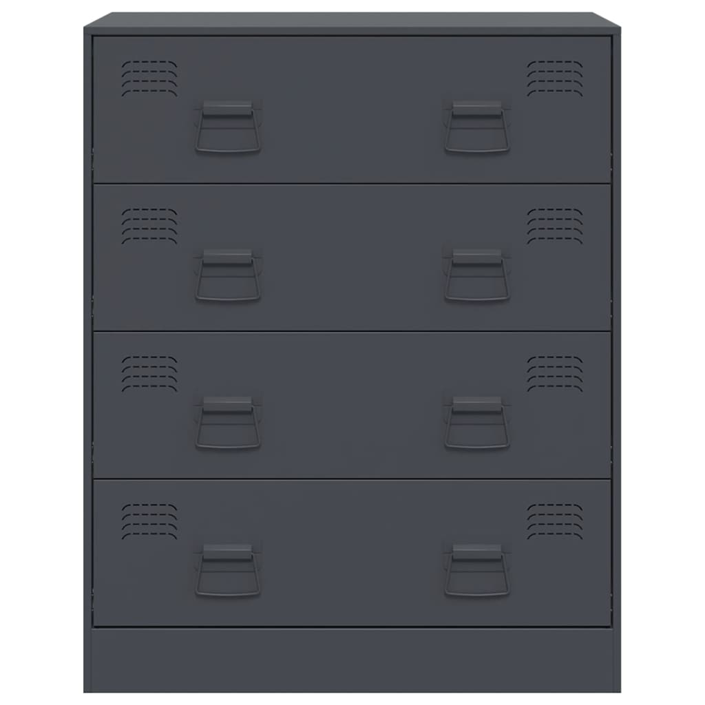 skænk 67x39x83 stål antracitgrå