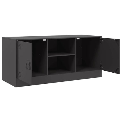 tv-bord 99x39x44 cm stål sort