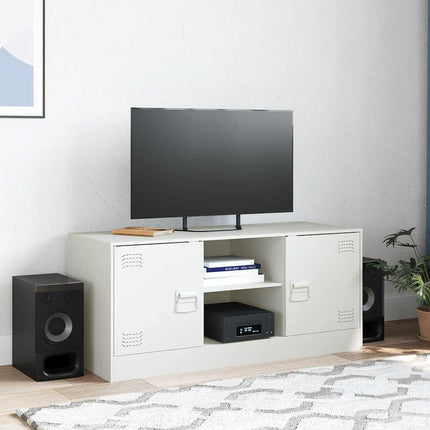 tv-bord 99x39x44 cm stål hvid