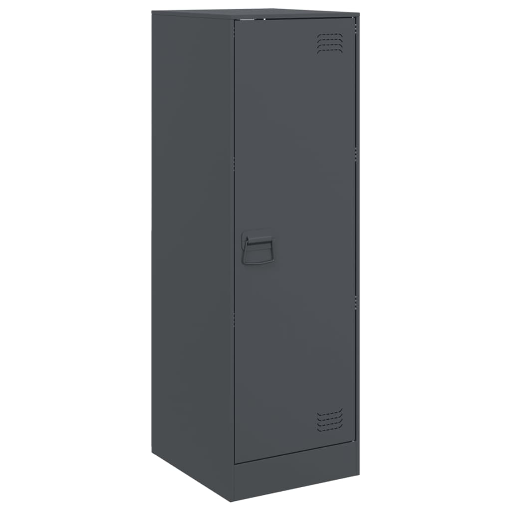 skænk 34,5x39x107 cm stål antracitgrå