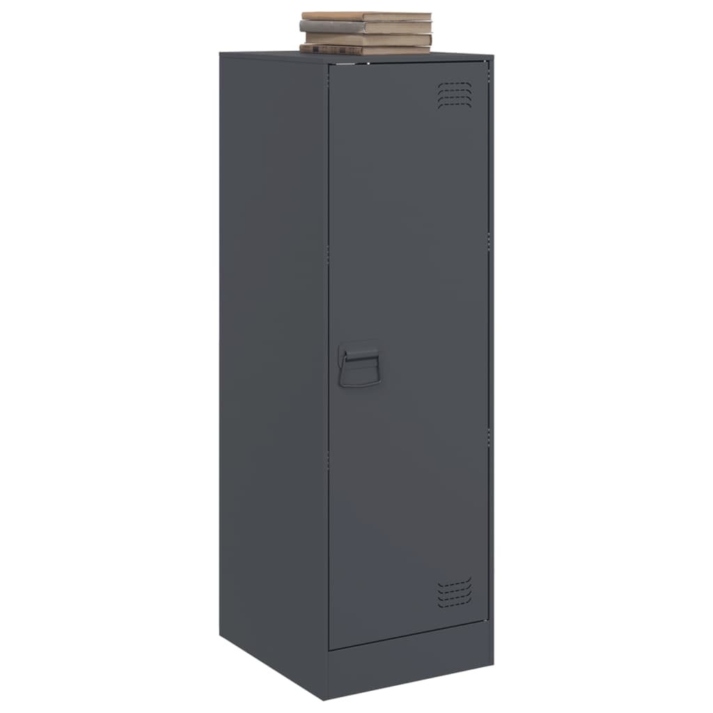 skænk 34,5x39x107 cm stål antracitgrå