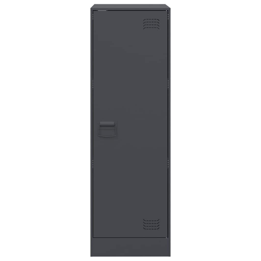 skænk 34,5x39x107 cm stål antracitgrå