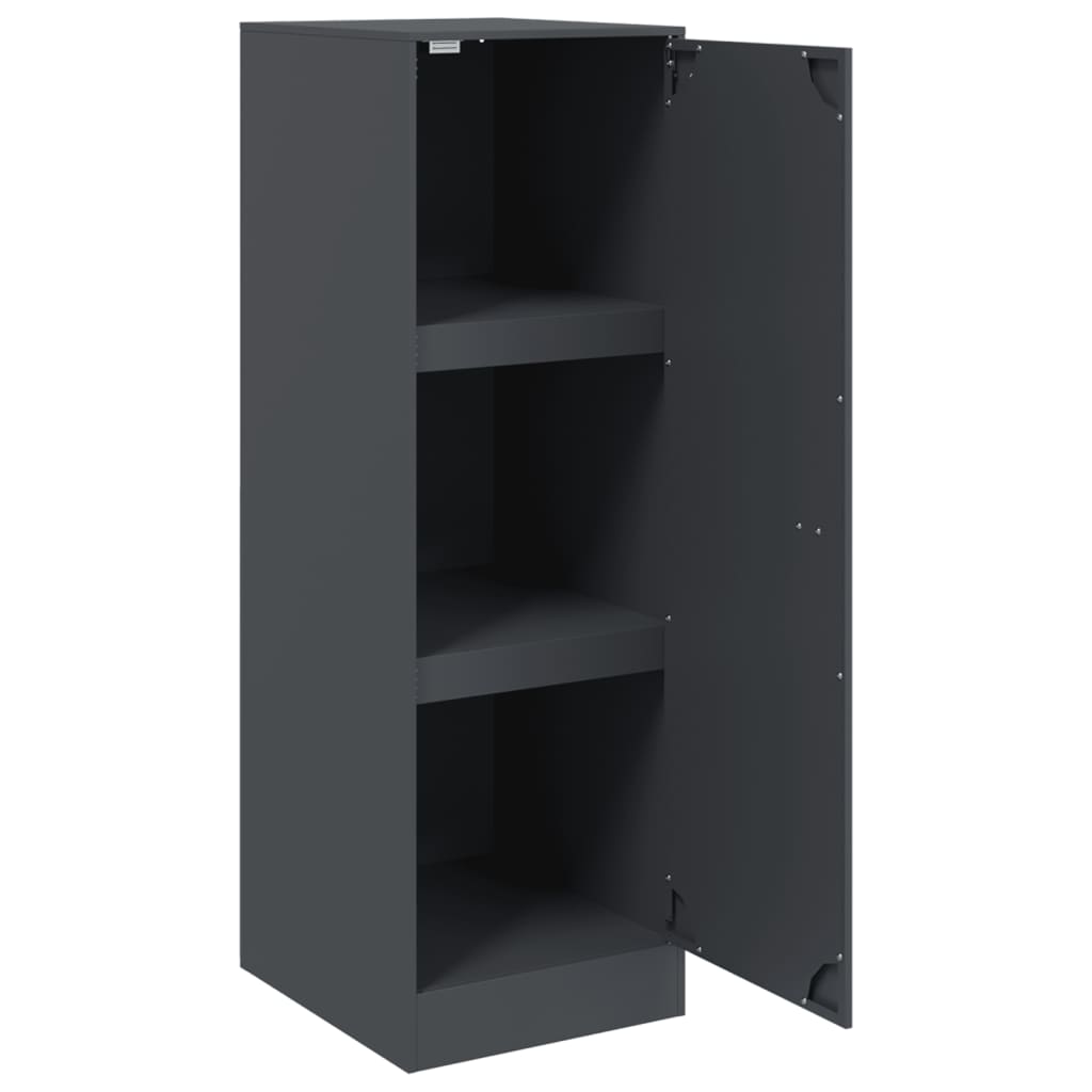 skænk 34,5x39x107 cm stål antracitgrå