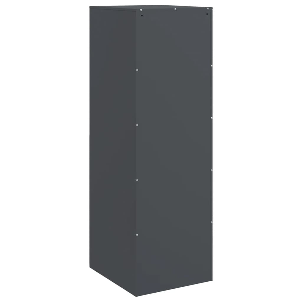 skænk 34,5x39x107 cm stål antracitgrå