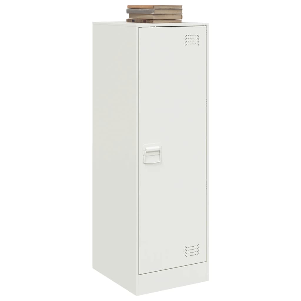 skænk 34,5x39x107 cm stål hvid