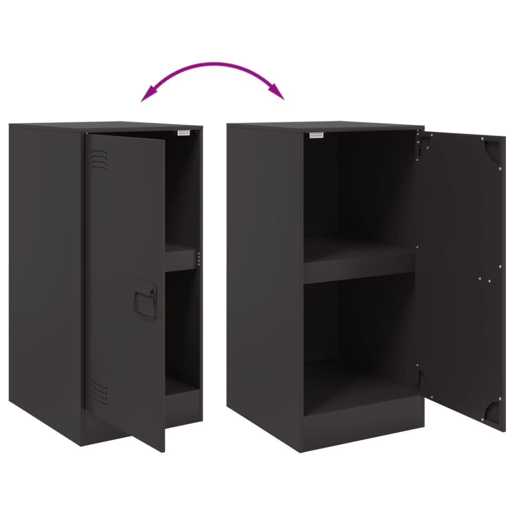 skænk 34,5x39x73 cm stål sort