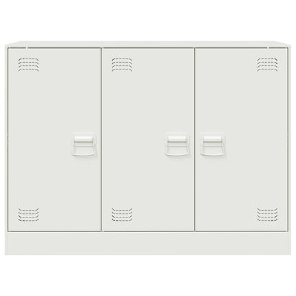 skænk 99x39x73 cm stål hvid