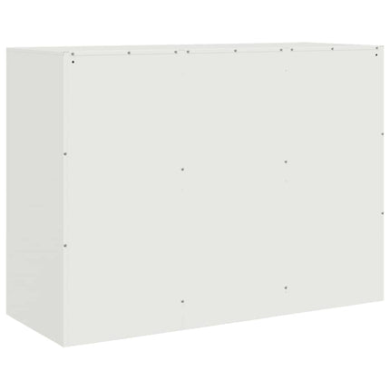 skænk 99x39x73 cm stål hvid