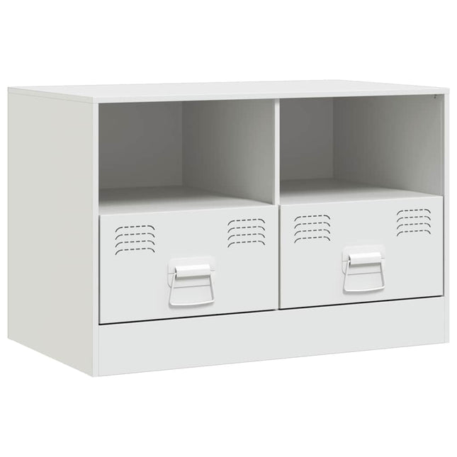 tv-bord 67x39x44 cm stål hvid