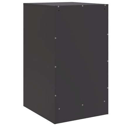 sengeborde 2 stk. 34,5x39x62 cm stål sort
