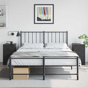 sengeborde 2 stk. 34,5x39x62 cm stål sort