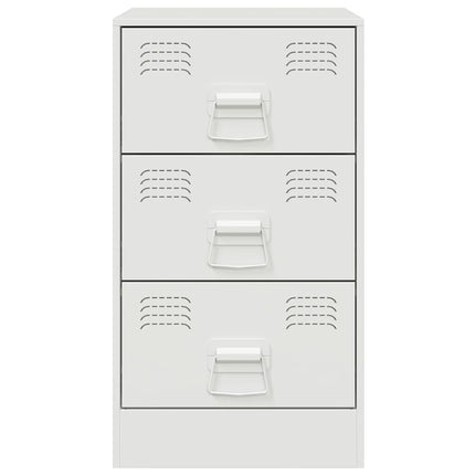 sengeborde 2 stk. 34,5x39x62 cm stål hvid