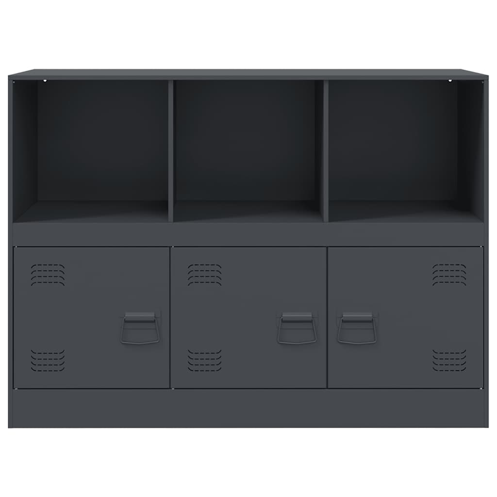 skænk 99x39x73 cm stål antracitgrå