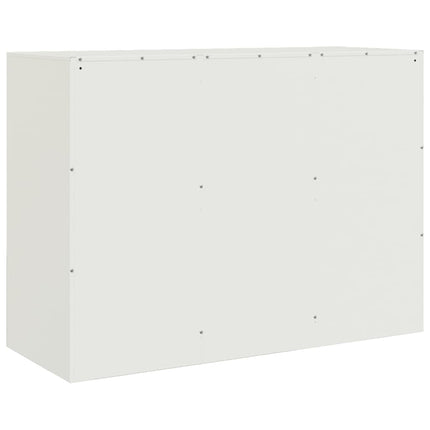 skænk 99x39x73 cm stål hvid