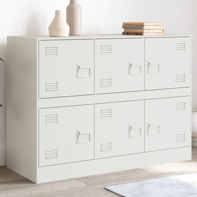 skænk 99x39x73 cm stål hvid
