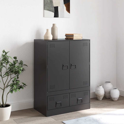 skab 67x39x95 cm stål sort