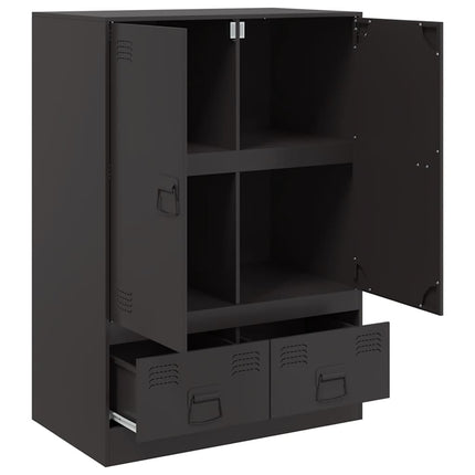 skab 67x39x95 cm stål sort