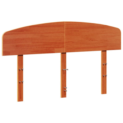 sengegavl 160 cm massivt fyrretræ gyldenbrun