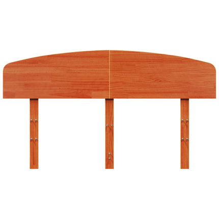 sengegavl 150 cm massivt fyrretræ gyldenbrun