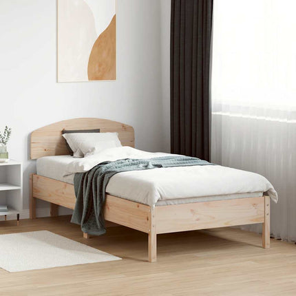 sengegavl 75 cm massivt fyrretræ