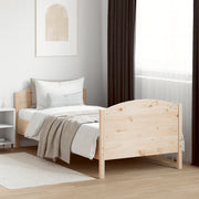 sengeramme uden madras 90x190 cm massivt fyrretræ