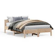sengeramme uden madras 140x200 cm massivt fyrretræ