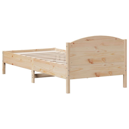sengeramme uden madras 100x200 cm massivt fyrretræ