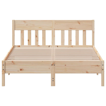 sengeramme uden madras 120x200 cm massivt fyrretræ