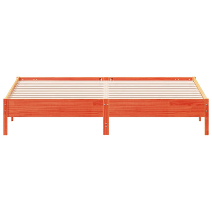 sengeramme uden madras 180x200 cm massivt fyrretræ gyldenbrun