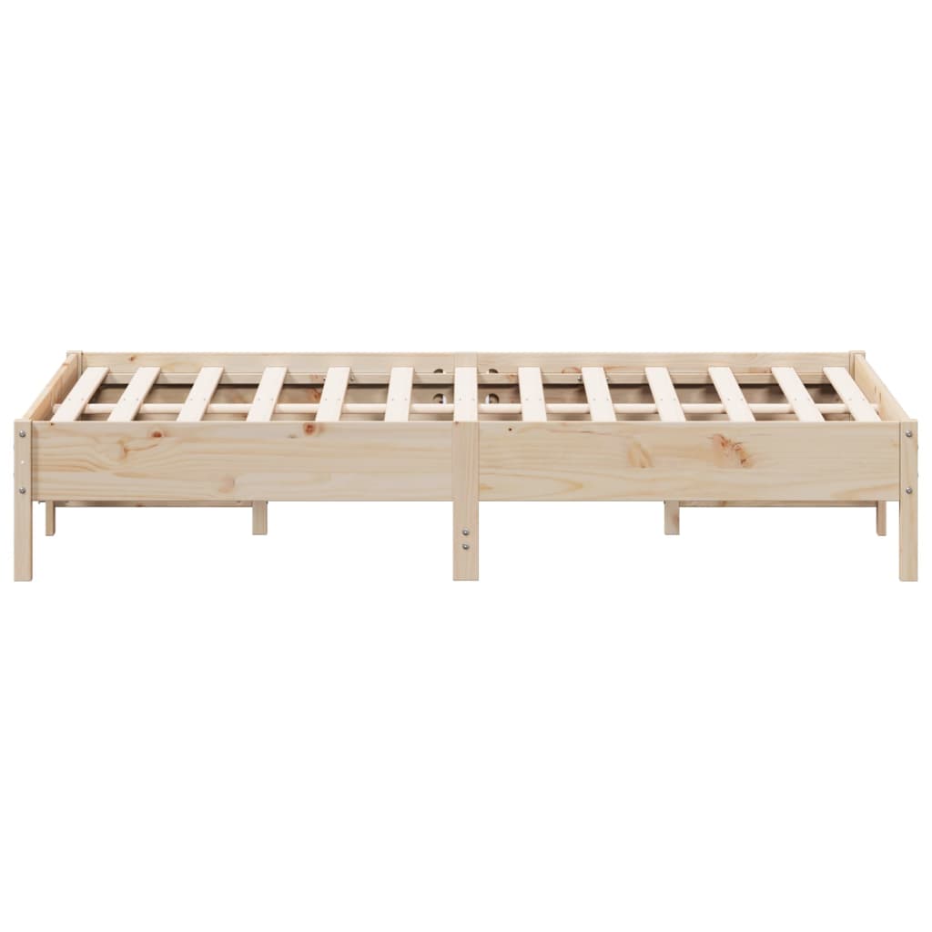 sengeramme uden madras 160x200 cm massivt fyrretræ