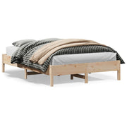 sengeramme uden madras 160x200 cm massivt fyrretræ