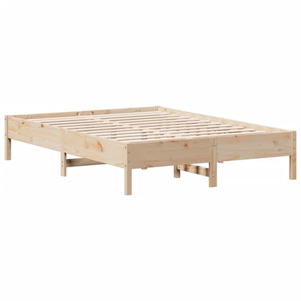 sengeramme uden madras 140x200 cm massivt fyrretræ