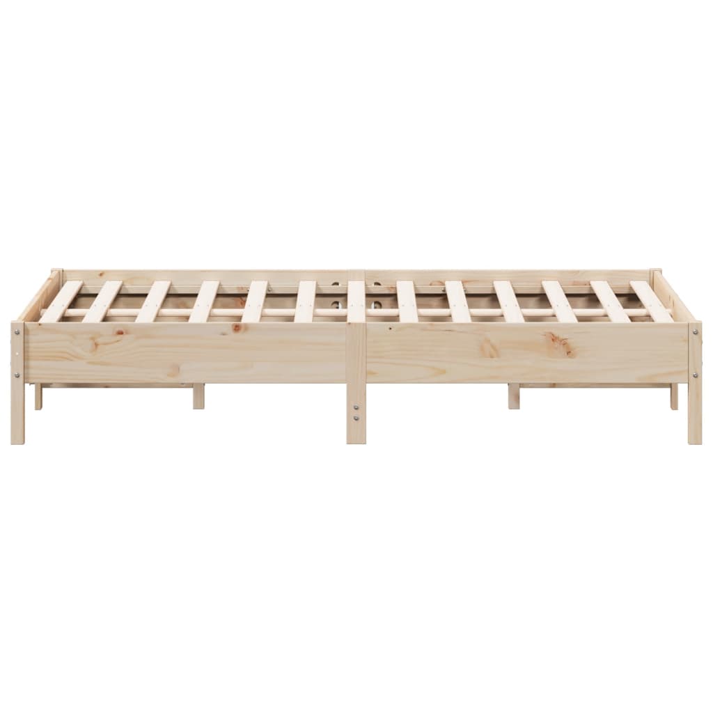 sengeramme uden madras 140x200 cm massivt fyrretræ