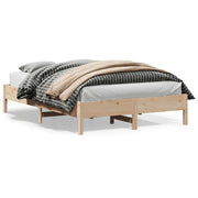 sengeramme uden madras 140x200 cm massivt fyrretræ