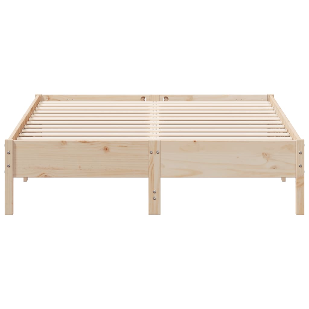 sengeramme uden madras 120x200 cm massivt fyrretræ