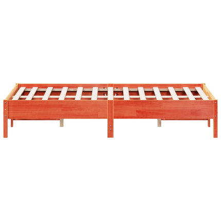 sengeramme uden madras 120x200 cm massivt fyrretræ gyldenbrun