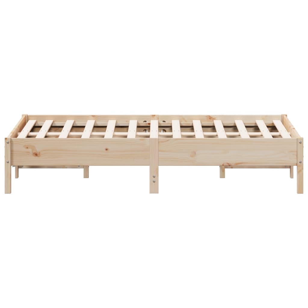 sengeramme uden madras 120x190 cm massivt fyrretræ