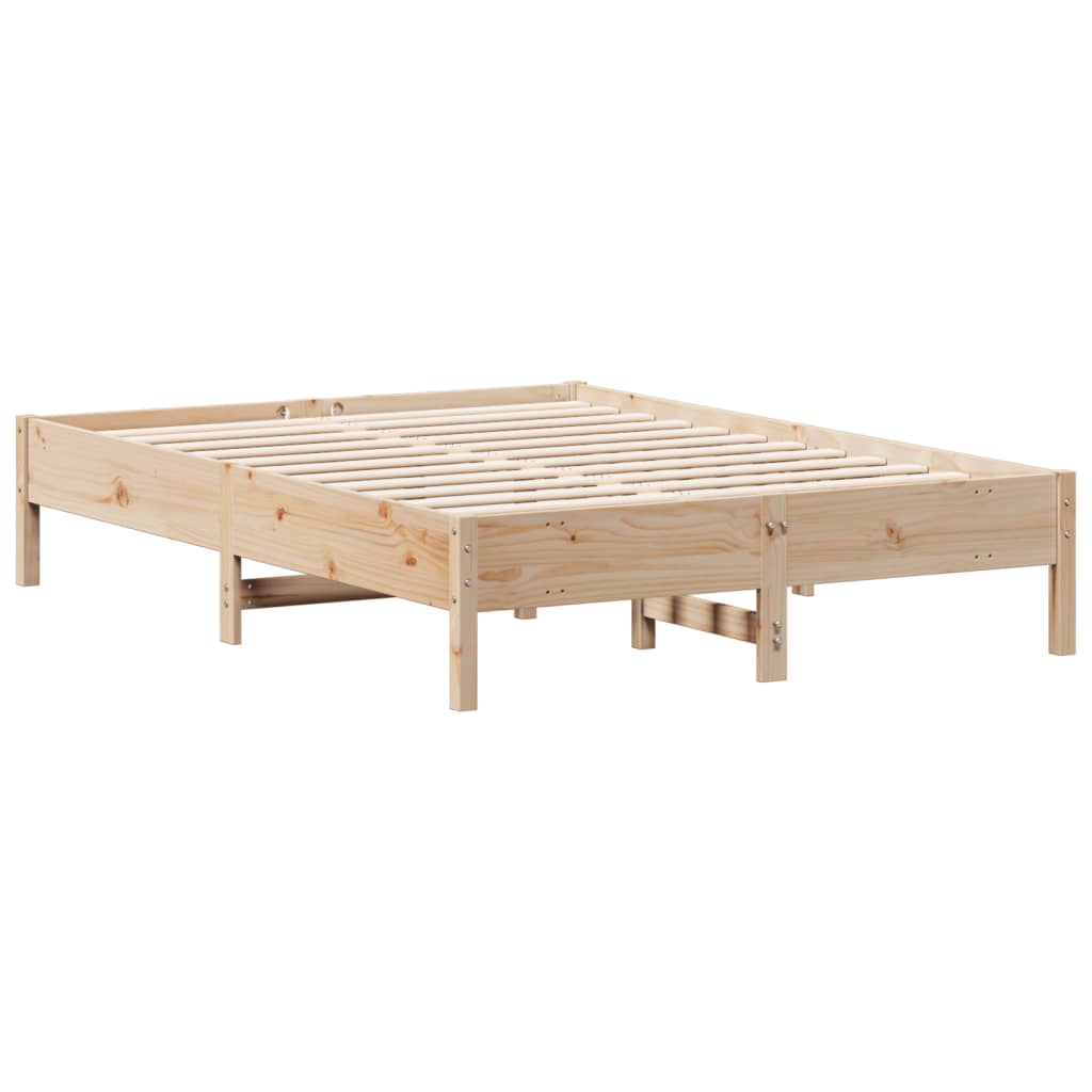 sengeramme uden madras 120x190 cm massivt fyrretræ