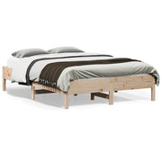 sengeramme uden madras 120x190 cm massivt fyrretræ