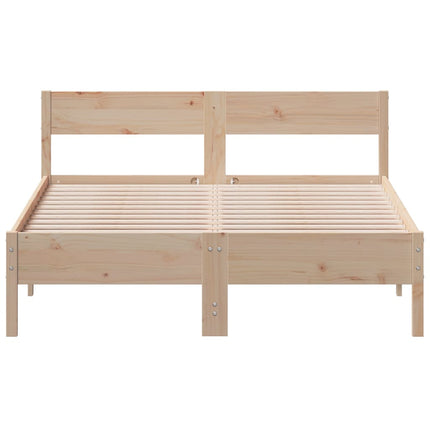 sengeramme uden madras 140x200 cm massivt fyrretræ