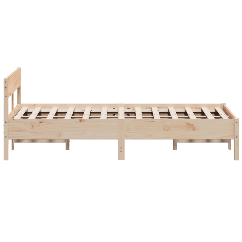 sengeramme uden madras 140x200 cm massivt fyrretræ